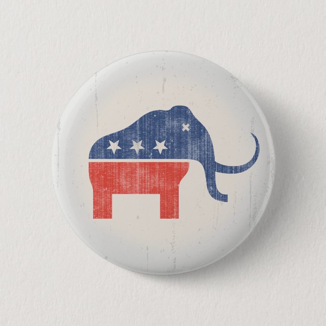 GOP Mammoth Logo Button (Front)