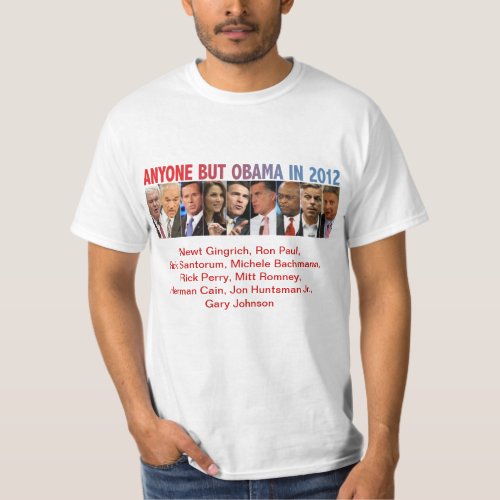 GOP Nine _ 2012 Republican Primary Election T_Shirt