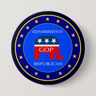 GOP USA PINBACK BUTTON