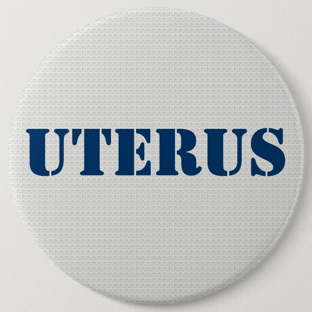 GOP Uterus Obsession- Pro-Democratic Button (Front)