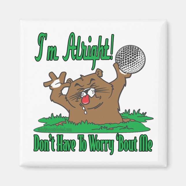 Gopher and the Golfball Magnet (Front)