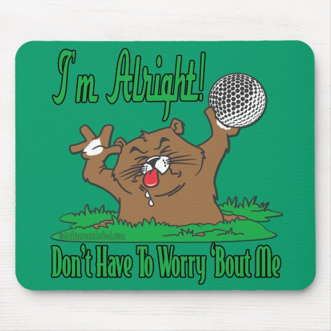 Gopher and the Golfball Mouse Pad (Front)