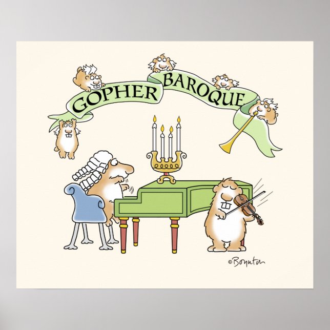 GOPHER BAROQUE by Sandra Boynton Poster (Front)