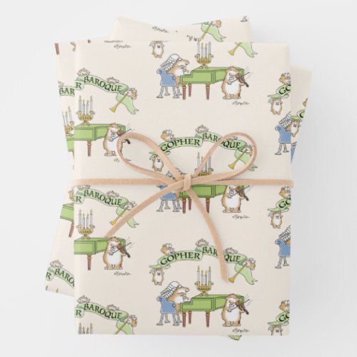 GOPHER BAROQUE by Sandra Boynton Wrapping Paper Sheets