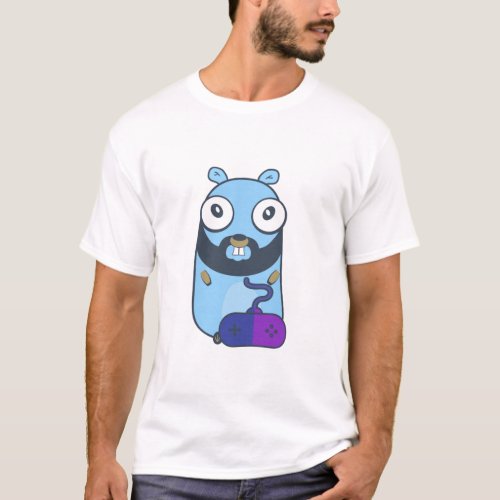 Gopher gamer Golang T_Shirt