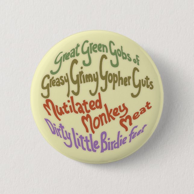 Gopher Guts Pinback Button (Front)