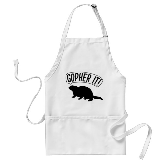 Gopher It Adult Apron (Front)