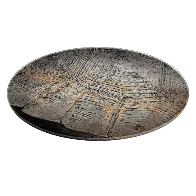 Gopher Tortoise Shell Design Cutting Board (Corner)