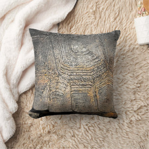 Gopher Tortoise Shell Design Throw Pillow