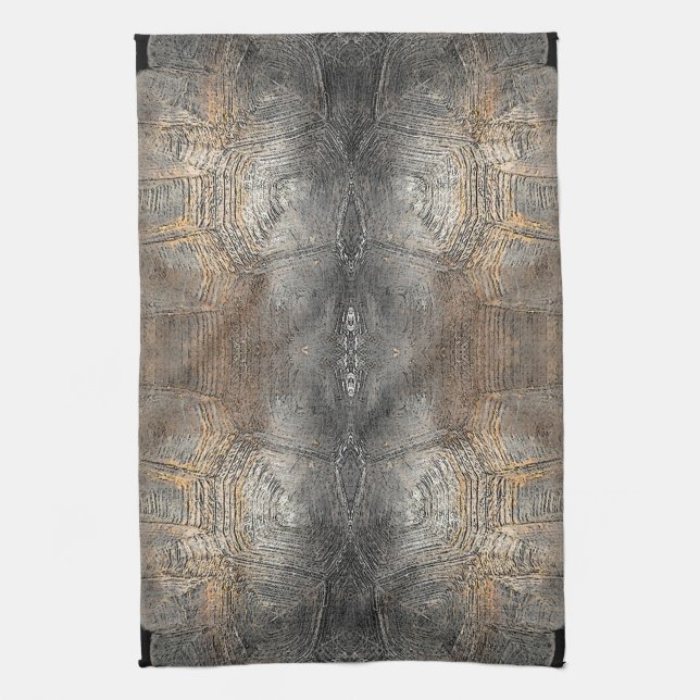 Gopher Tortoise Shell Pattern Towel (Vertical)