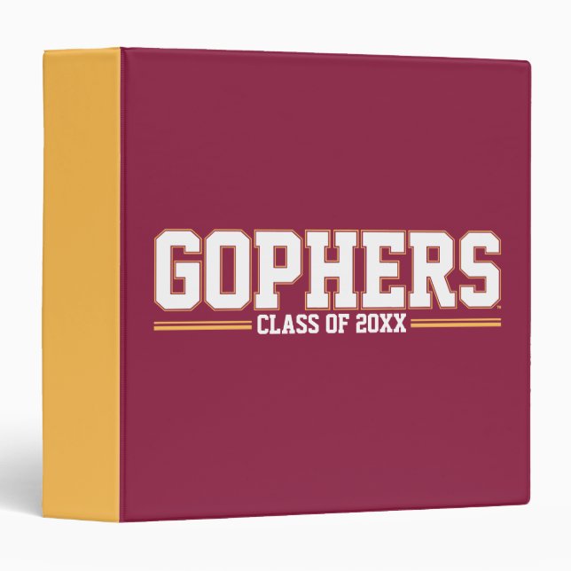 Gophers with Class Year 3 Ring Binder (Front/Spine)