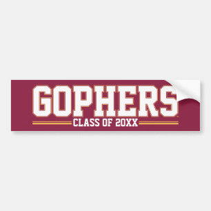 Gophers with Class Year Bumper Sticker