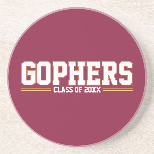 Gophers with Class Year Coaster (Front)