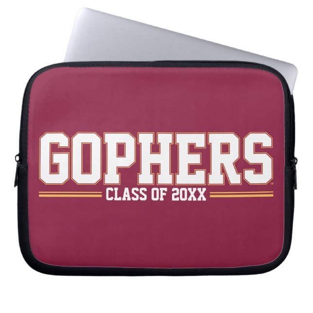 Gophers with Class Year Laptop Sleeve (Front)