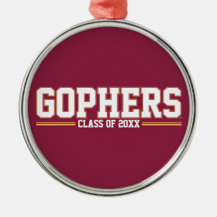 Gophers with Class Year Metal Ornament