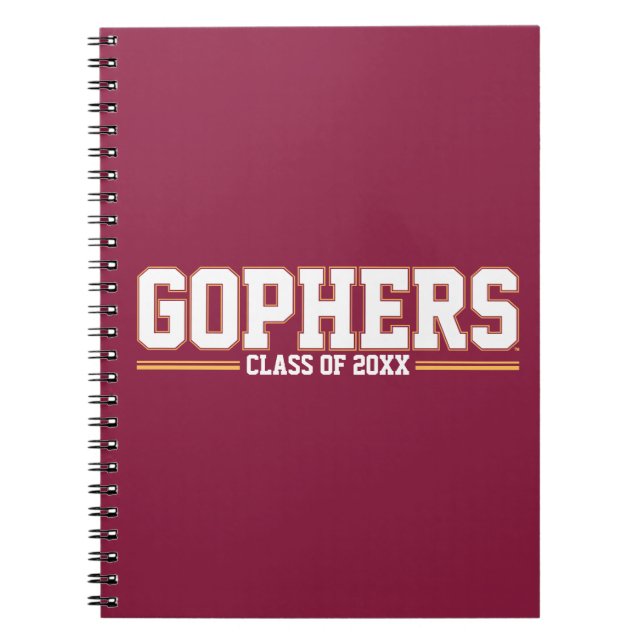 Gophers with Class Year Notebook (Front)