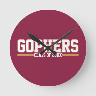 Gophers with Class Year Round Clock