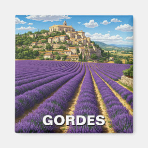 Gordes France Travel Lavender Magnet