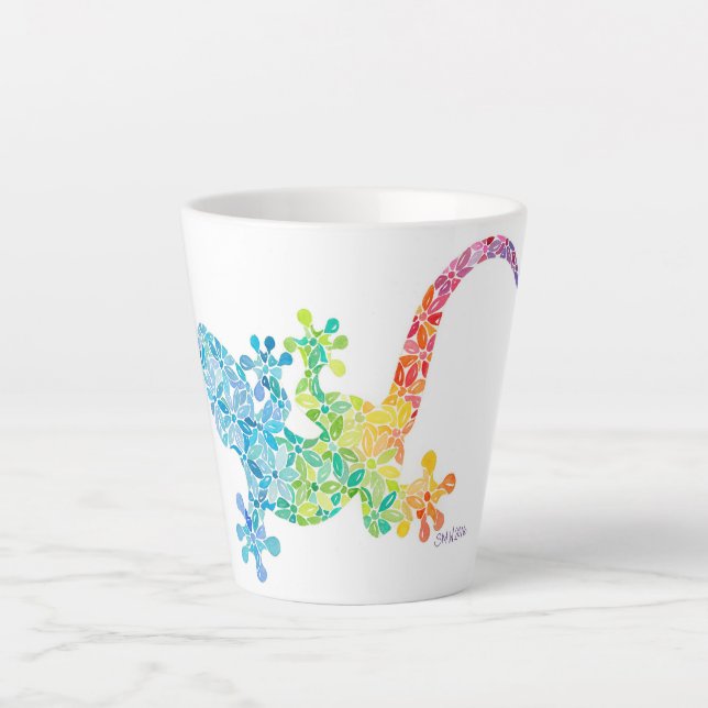 Gordie the Gecko Latte Mug (Front)