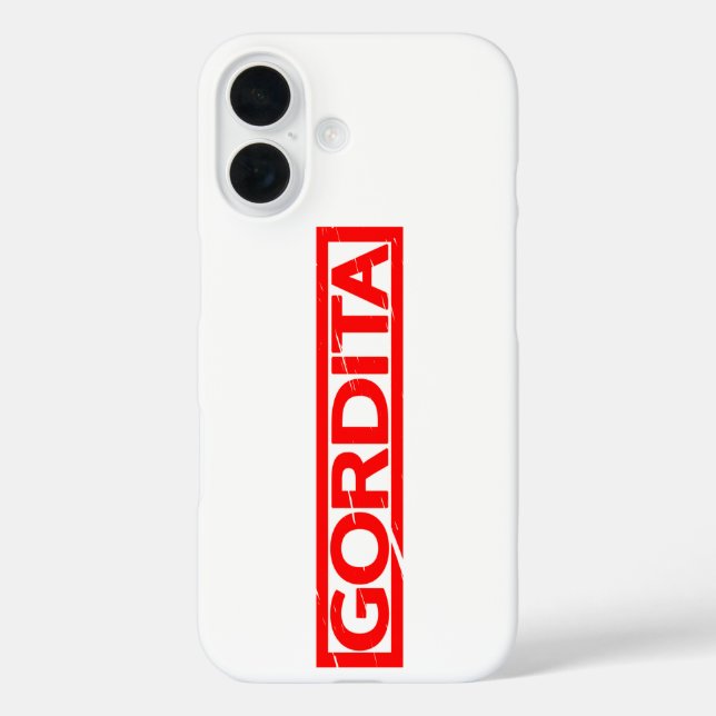 Gordita Stamp Case-Mate iPhone Case (Back)