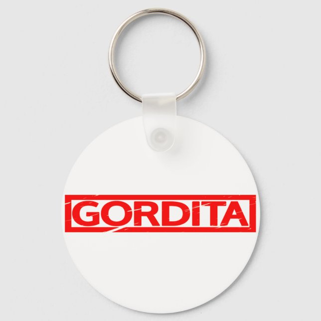 Gordita Stamp Keychain (Front)