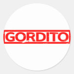 Gordito Stamp Classic Round Sticker