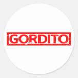 Gordito Stamp Classic Round Sticker