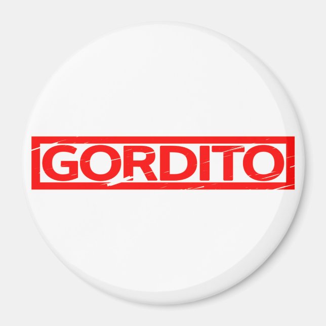 Gordito Stamp Magnet (Front)