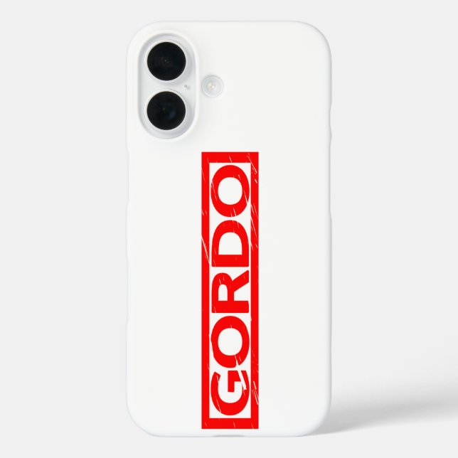 Gordo Stamp Case-Mate iPhone Case (Back)