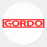 Gordo Stamp Classic Round Sticker