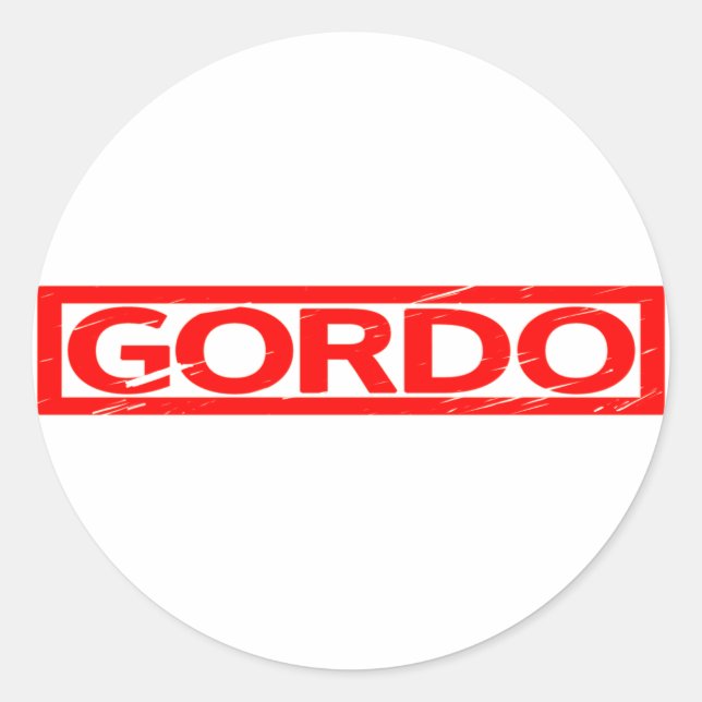 Gordo Stamp Classic Round Sticker (Front)