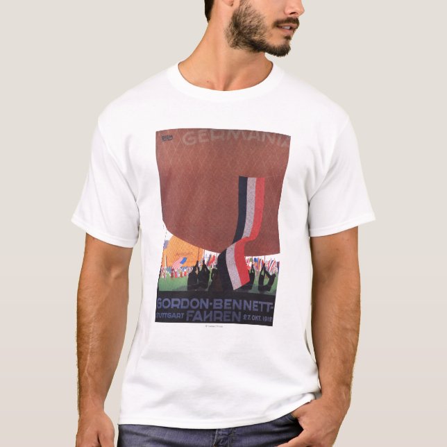 Gordon Bennett Hot-Air Balloon Race T-Shirt (Front)