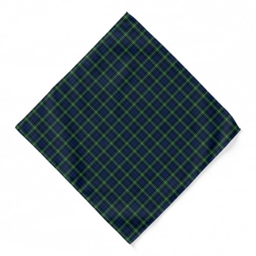 Gordon Clan Blue and Green Scottish Tartan Bandana