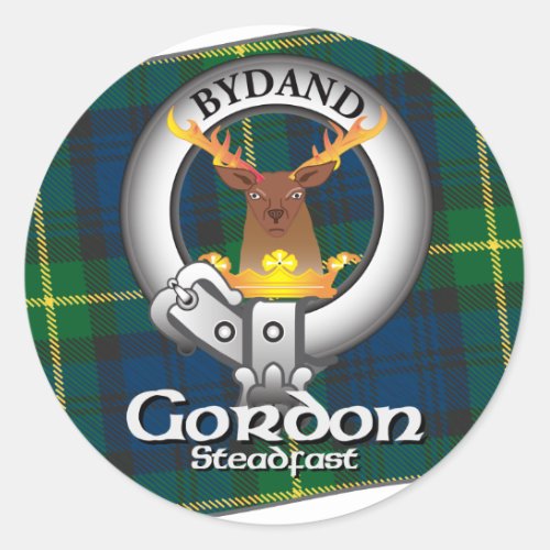 Gordon Clan Classic Round Sticker