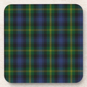 Gordon Clan Family Tartan Beverage Coaster