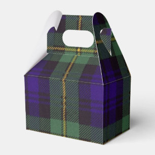 Gordon clan Plaid Scottish tartan Favor Boxes