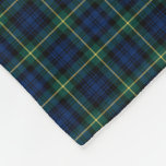 Gordon Clan Royal Blue And Green Tartan Fleece Blanket at Zazzle