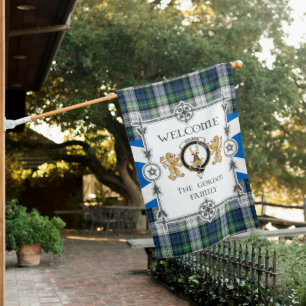 Gordon Dress Ancient Tartan Garden Flag - Tartan F