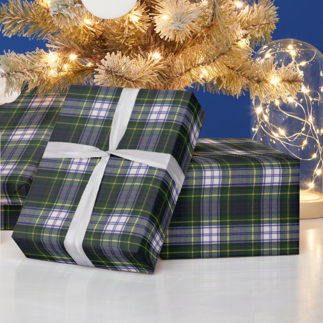 Gordon Dress Modern Original Scottish Tartan Wrapping Paper (Holidays)