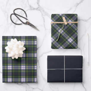 Gordon Dress Modern Original Scottish Tartan Wrapping Paper Sheets