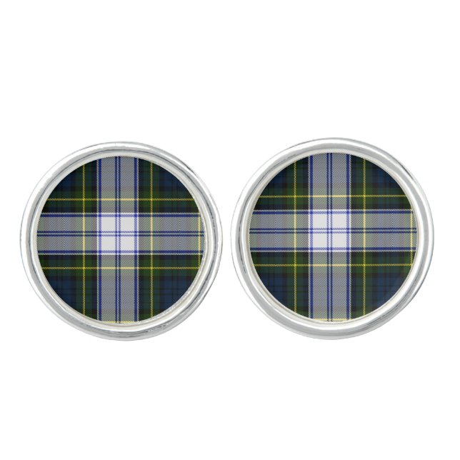 Gordon Dress Plaid Cuff Links (Front)