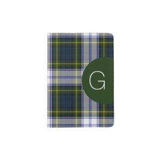 Gordon Dress Plaid Monogram Passport Holder