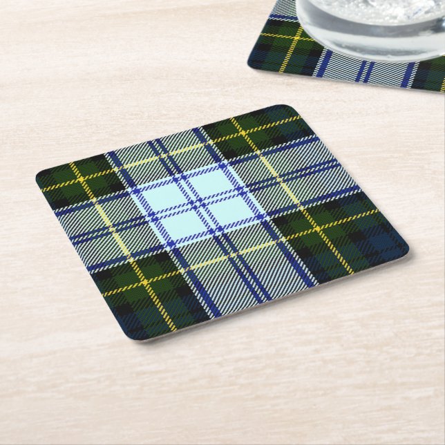 Gordon Dress Plaid Paper Coasters (Angled)