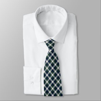 Gordon Dress Tartan Blue And White Plaid Tie by plaidwerx at Zazzle