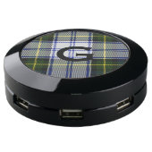 Gordon Dress Tartan Plaid Custom Charging Hub (Angled)