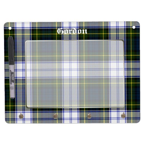 Gordon Dress Tartan Plaid Custom Dry Erase Board