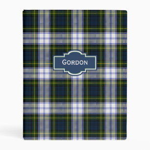 Gordon Dress Tartan Plaid Custom Planner Binder