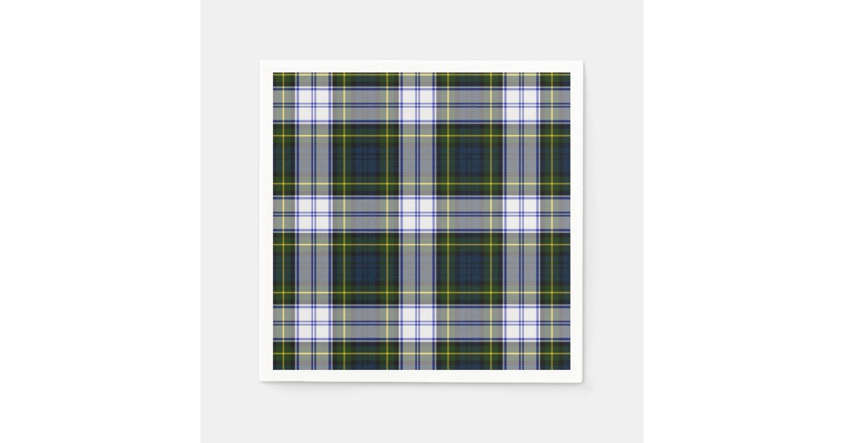 Gordon Dress Tartan Plaid Paper Napkins Zazzle Com