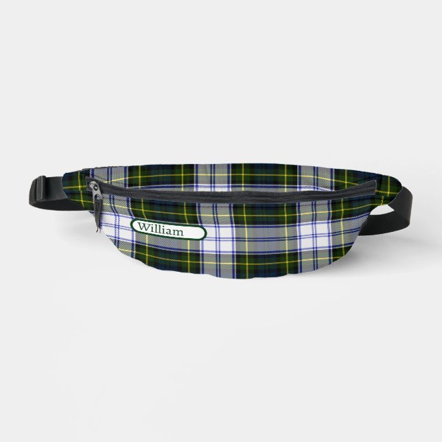 Gordon Dress Tartan Plaid Personalized Fanny Pack (Front)