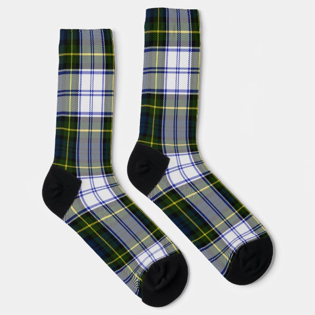 Gordon Dress Tartan Plaid Socks (Right)